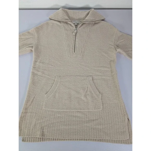 Barefoot Dreams Sweater Women Medium Cozy Chic Lite 1/4 Zip Pullover Tunic - Picture 8 of 12